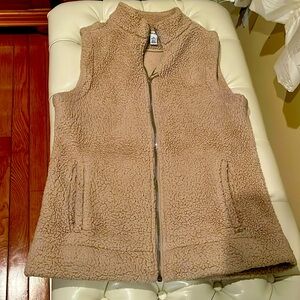 Calvin Klein Beige Sherpa Vest
